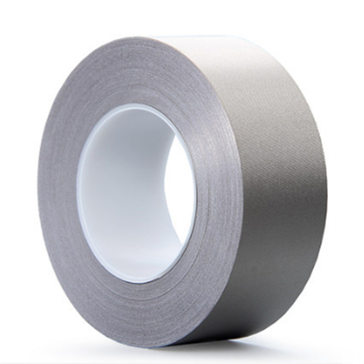 厂家批发网纹银色平纹导电布胶带电磁屏蔽绝缘导电布胶带可定制