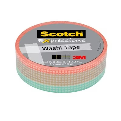 3M 思高®带和纸胶带，彩色光斑，3MC314-P65，15mmx10m