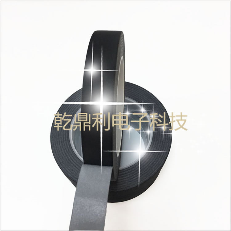 醋酸布胶带黑色 电器绝缘耐高温胶布 液晶屏排线线束固定可用-V0等级醋酸布-定制黑色醋酸布胶带-阻燃绝缘醋酸布胶带-耐高温电视用-醋酸胶带
