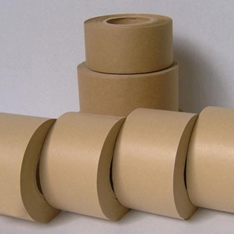 高粘牛皮纸胶带高粘相框胶纸棕色免水45M牛皮胶纸封箱胶带厂家