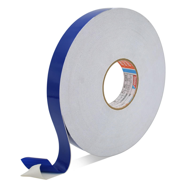 代理白色TESA63610PE泡棉双面胶带/德莎63610抗UV抗老化防水胶带