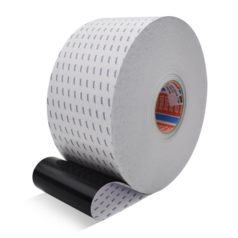 原装进口德国tesa6940易碎德莎激光标签铭牌黑色亮面耐高温防篡改