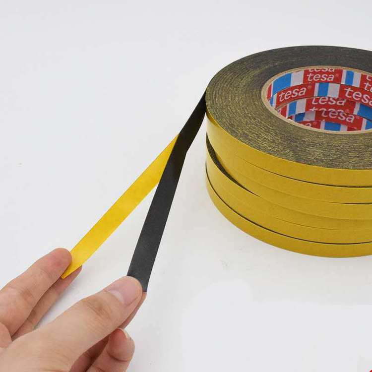 德莎tesa62646黑色吸震PE泡棉双面胶带 抗推出视窗固定双面胶带德莎62646