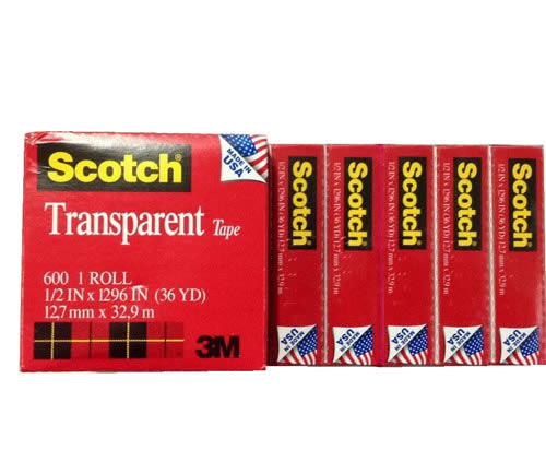 3M600油漆电镀胶带油墨附着力测试胶带透明手工胶带