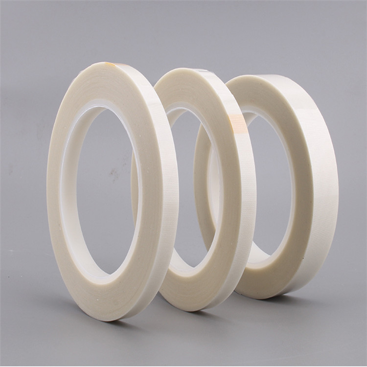 TERAOKA寺冈 5100代替品白色玻璃布双面胶带 铁氟龙高温双面胶 SMT回流焊专用双面胶 玻璃纤维高温布0.2mm厚