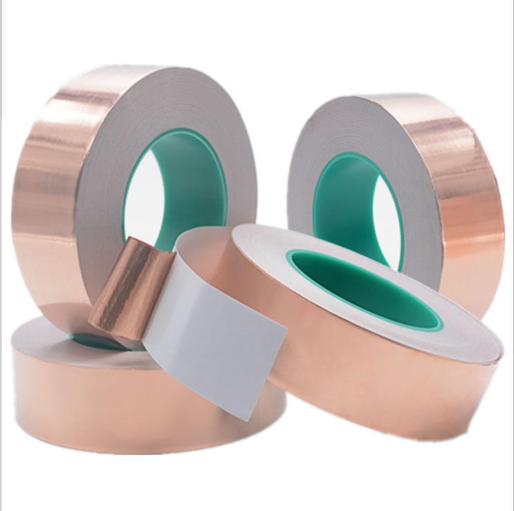供应日本DIC E20CU 导电屏蔽抗干扰双导铜箔胶带0.02MM