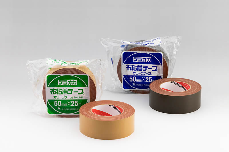 TERAOKA寺岗胶带 寺冈141 布基胶带 彩色布基胶带单面强韧高粘防水易撕接缝地毯胶