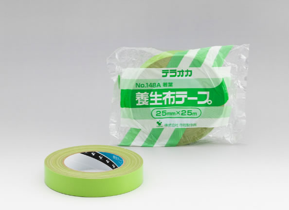 TERAOKA寺岗胶带 寺冈148A 养生胶带 家用装潢门窗防刮蹭易撕布基养生胶带pe编织布胶0.32mm厚