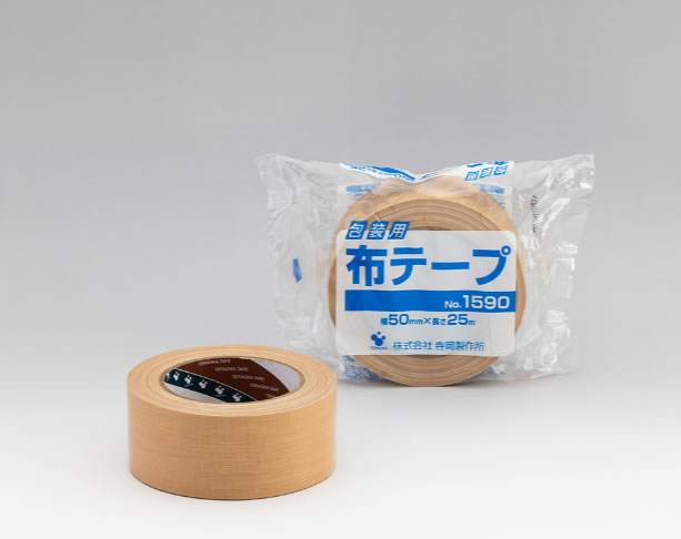 TERAOKA寺岗胶带 寺冈1590 彩色布基胶带 单面布基胶带强力防水婚庆展会地毯胶带布基胶带0.20mm厚