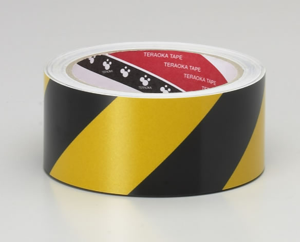 TERAOKA寺岗胶带 寺冈621T 安全标志反光带 黑色和黄色颜色清晰 反射光 0.18mm厚 TERAOKA寺岗胶带 寺冈621T 安全标志反光带 黑色和黄色颜色清晰 反射光 0.18mm厚
