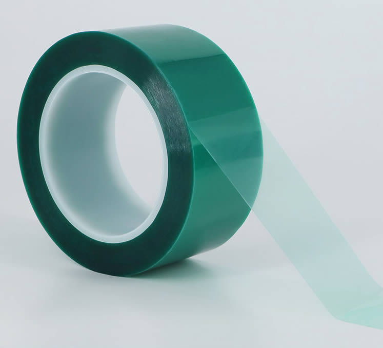 PET绿色高温胶带PCB线路板电镀汽车烤漆无痕遮蔽胶带绿色喷涂热转印耐高温胶布酸碱喷塑防烤保护膜绿色胶带