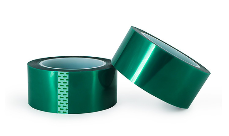 PET绿色高温胶带PCB线路板电镀烤漆无痕遮蔽胶带耐酸碱喷塑防烤漆
