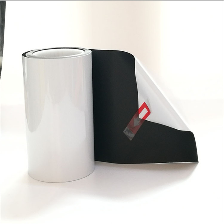 PET黑白遮光膜 双面离型 耐酒精 不导电 高粘 黑白双面遮光胶带