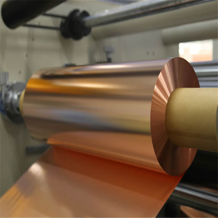 6u锂电池铜箔单双光毛面粗燥单光电解压延超薄导电印刷 电极材料