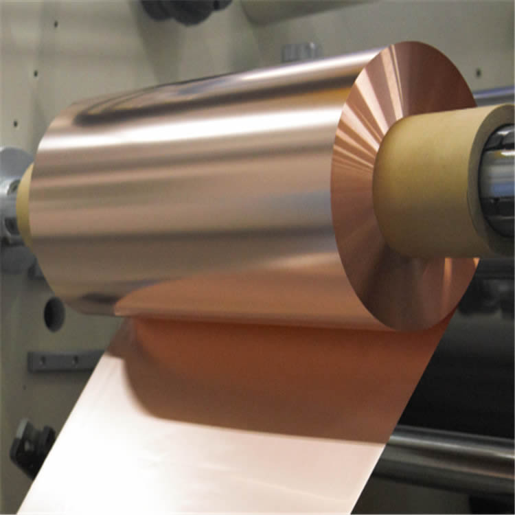 铜箔锂电池铜箔，单面光电池级铜箔，负极集流体 电池级铜箔 9um