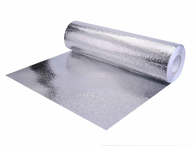 压花铝箔胶带耐高温隔热5cm纯铝燃气铝箔胶带水管锡纸胶带热水器家用密封加厚