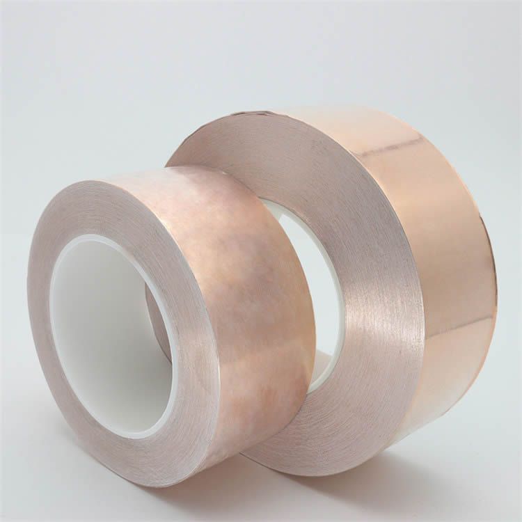单导双导纯铜铜箔胶带耐高温强力导电散热防辐射信号干扰屏蔽铜箔